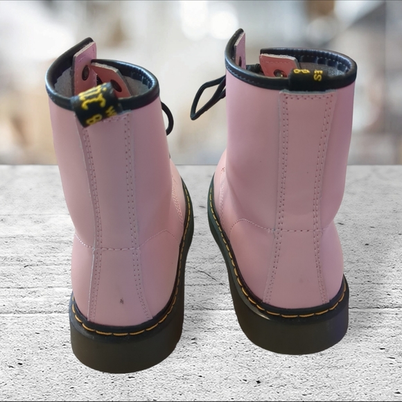 Dr  Martens pink combat boots size 9 - Picture 13 of 15